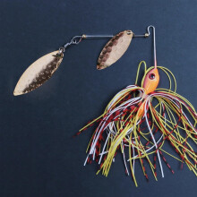 12g 17g Wobbler Spinner Pailletten Spoon Fishing Lure Artificial Metal Jigging Hard Bait Spinnerbait with Skirt Fishing Tackle (Color: C, Size: 13g)