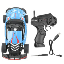 Carro de controle remoto de alta velocidade para drifting, com tração nas quatro rodas, controle de 2.4GHz, luzes de LED, bateria recarregável e