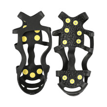 Crampons for Walking, Spikes, Ice and Snow Grips, NonSlip Traction for Shoes, 9 Point Cleats for Mountain Roads, Jogging, Winter 22.5 Cm X 12 Cm