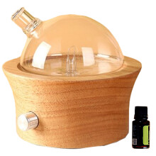 Aromatherapie-Diffusor aus Holz und Glas mit-AU-Stil A