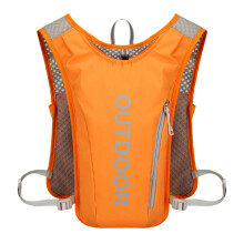 Running Vest Water Backpack 5L Running Water Backpack Running Gear Bike Bag for Competition Cycling Mountaineering Orange B