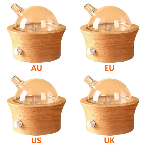 Aromatherapie-Diffusor aus Holz und Glas mit-AU-Stil A 1