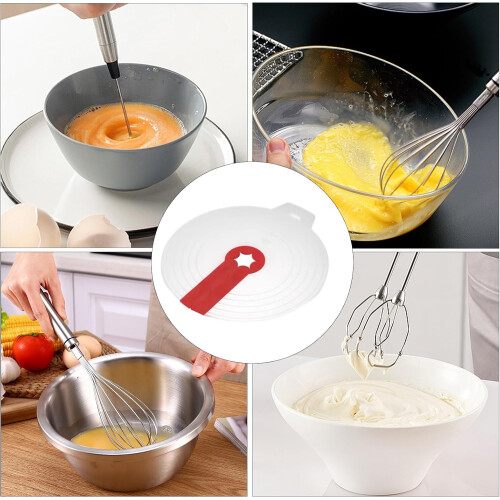 Silicone reusable splash cover for electric mixer 2
