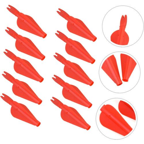 Arrow Spring Cam Archery Practice Arrows Safety Tip Interchangeable Red 3pcs 1