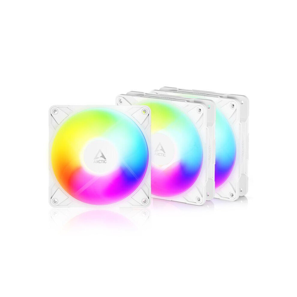 Arctic P12 Pro Reverse A-RGB PWM Lüfter - 120mm, weiss, 3er-Pack (120 mm, 3x), PC Lüfter, Weiss - Bild 5