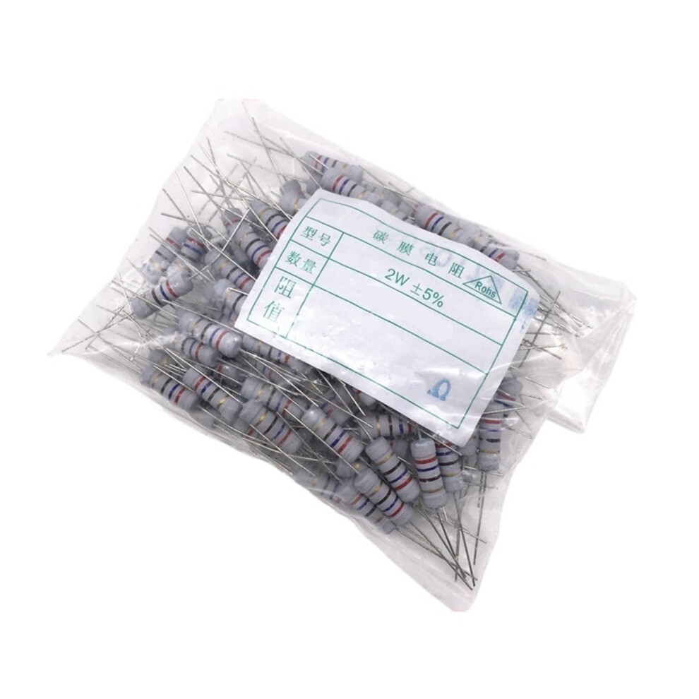 20Pc 2W Carbon Metal Film Resistor 180R/200R/220R/240R/270R/300R/330R/360R/390R/430R/470R/510R/560R/620R/680R/750R 5% (Color: 390R) 9365049418058