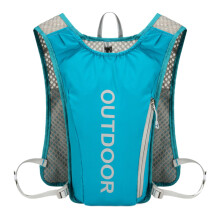 Running Vest, Hydration Backpack, Lightweight Breathable, Adjustable Straps for Cycling, Hiking, Running Green