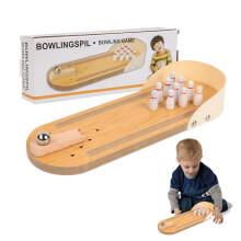 Bowling Game, Bowling Ball, Bowling Set with 10 Pins, Bowling Balls, Table Bowling, Mini Desktop Bowling, Bowling Ball Wooden Desktop, Adults