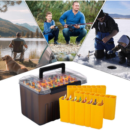 Lure Storage Case  Handy bait separator, hard carrying, large capacity  Flussx 2