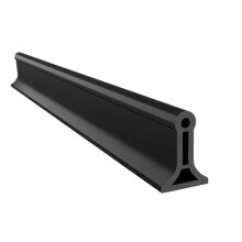 Bathroom water stopper, shower barrier, flexible silicone seal (Black, 120cm)