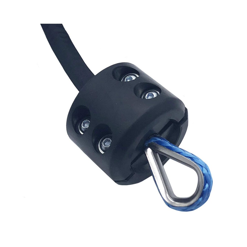 Rubber Rope Line Saver, Prevent Bouncing Fraying, Stainless Steel Screw, Protect Cable & Winch Motor, Winch Cable Hook Stopper 4 Synthetic Cables 9139052727533