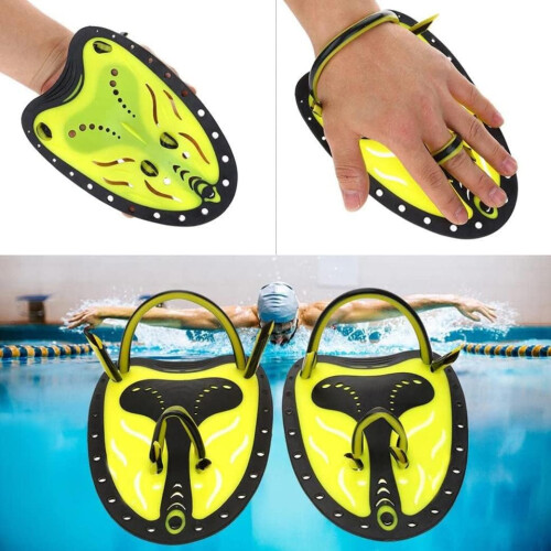 Swimming Paddle Power Hand Paddles Swimming Training Tools for  Blue Adjustable Yellow Ref: 9965 2