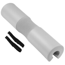 Padded barbell bar pad The curved design fits the neck pad for women men weightlifting fitness Grey Shoulder Pads Metal Straps