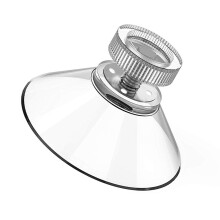 Support à ventouse réutilisable pour surfaces en verre, fabriqué en PVC et acier inoxydable. Ventouses robustes, résistantes à la corrosion et