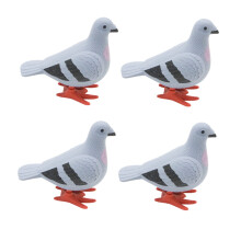 4 Pieces Pigeon Toy Wind Up Bird for Kids Pigeon Toys Pigeon Clock Movement Toy Pigeon Wind Up Toy