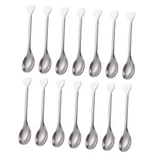 24 pieces heartshaped stirring spoons for dessert and cocktails with elegant design for daily use
