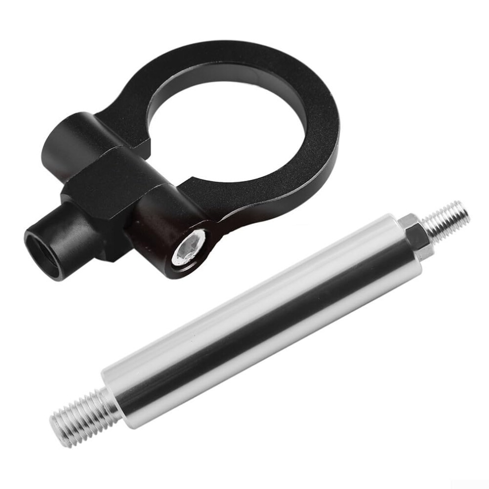Decorative Metal Tow Ring For Chevrolet Camaro From 2016, Functional Towing Tool With Unique Design (Black) Black 9365049419369