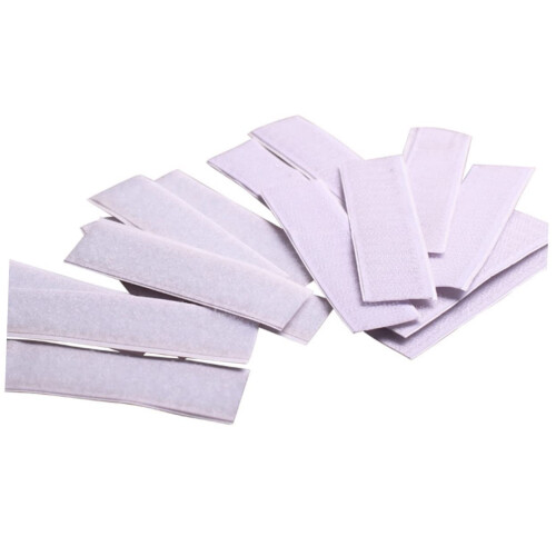 10Pack SelfAdhesive Hook and Loop Strips for Table Skirt Design, Reusable Fastening Bands 1