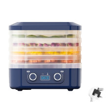 Food Dehydrator 5 Tray Electric Fruit Vegetable Meat-blue UK