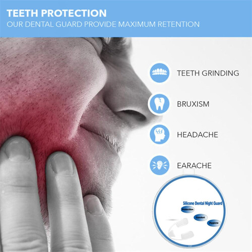 AntiSnoring Jaw Support, Bite Splint, Night Mouth Guard, Teeth Grinding Protector 1
