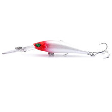 1Pcs Minnow Fishing Lure Floating Hard Bait 9cm 8g Artificial Bait Wobbler Crankbait Carp Bass Pesca Hard Fishing Accessories (Color : 04, Size : 1pc)