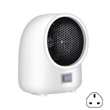 Portable Small Space Heater 500W Quiet Energy Saving-White UK