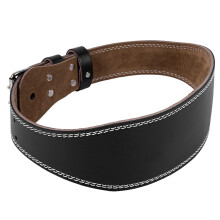 Weightlifting Belt, Fitness Waist Belt, Double Prong Buckle, Sports Belt, Waist Belt for Squats, Strength Training, M