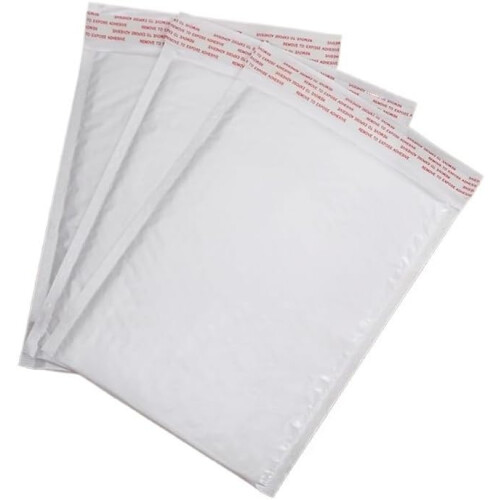 Bubble Envelope Bag White PolyMailer Self Seal Mailing Bags (18x23) 2
