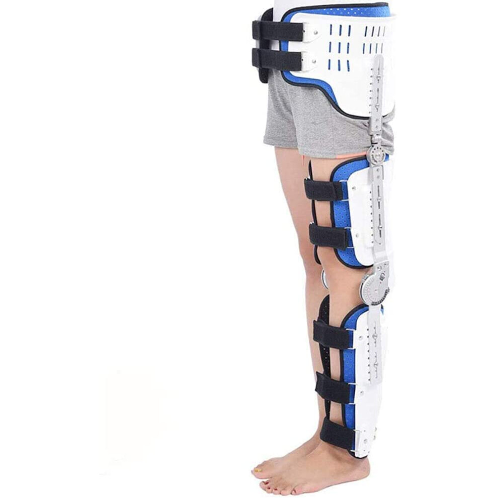 Hip Knee Ankle Foot Fixation Orthosis Adjustable Knee Hip Support with Hinge, Leg Fracture Foot and Lower Limb Orthotics Ref: 4330