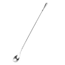 Stainless Steel Bar Cocktail Mixing Spoon, Long Drink Mixing Tool with Twist Handle