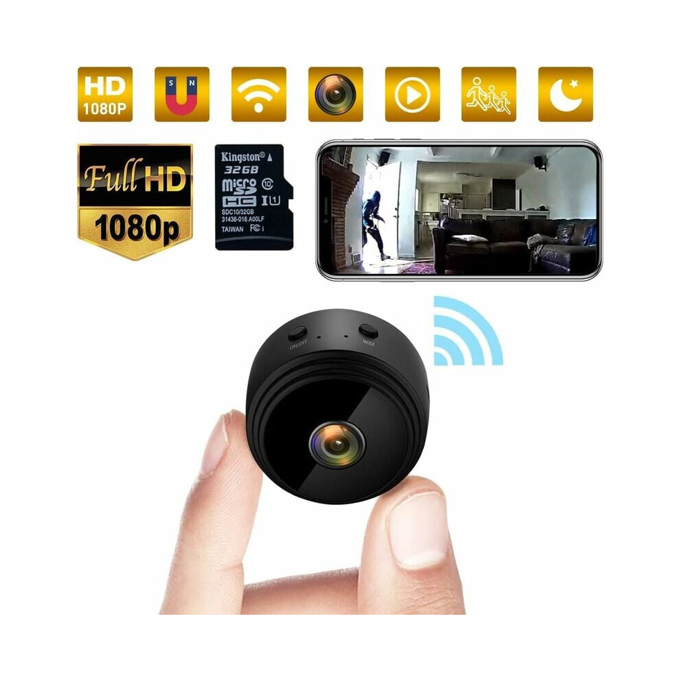 Wifi Spy Camera, Hd 1080P Mini Security Camcorder W/ Magnetic Wireless Design, Intelligent Motion Detection 4 Indoor/Outdoor Surveillance 9139052740648
