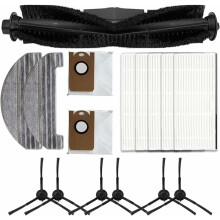 Hoofdborstel voor 4Robot stofzuiger, zijborstel, HEPA-filter, dweilpad, stofzak en accessoireset, compatibel met Ultenic.