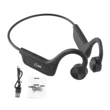 Örrsnäcksfria Bluetooth-sporthörlurar, titantrådsskelettbenledningsbaserade trådlösa hörlurar för löpning och träning, Hifi-ljudleverans