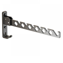 Étendoir à linge en métal peu encombrant, étendoir pliable facile à installer pour buanderie, fixation murale.