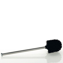 18963 WC Brush Limbio with Stainless Steel Handle Replacement Brush Rustproof, 8.5 x 35.5 cm 8.5 cm diameter Black