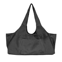 Pilates mat bag Multicolored, breathable, oversized yoga mat bag (Black)