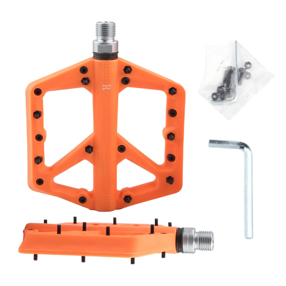 Nonslip Bicycle Pedals, Flat Platform, Sealed Bearings, Footboards, 9/16Inch Thread, Mountain Bike Footrest, Bicycle Pedals. 9365049421157