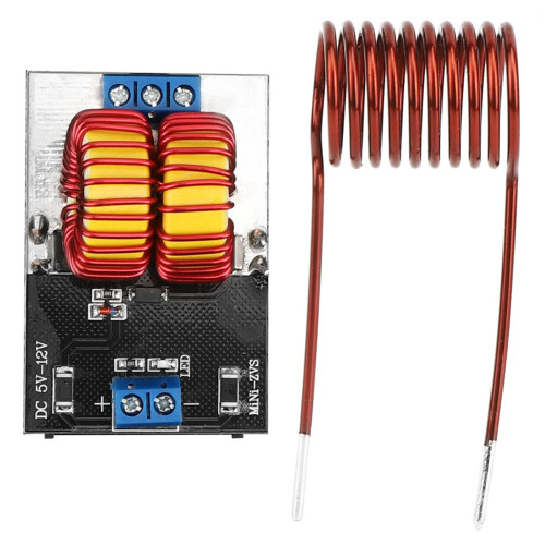 efficiency small induction heating plate, 5V to 12V, multifunctional ZVS induction heating device for various heating needs. Ref: 4156