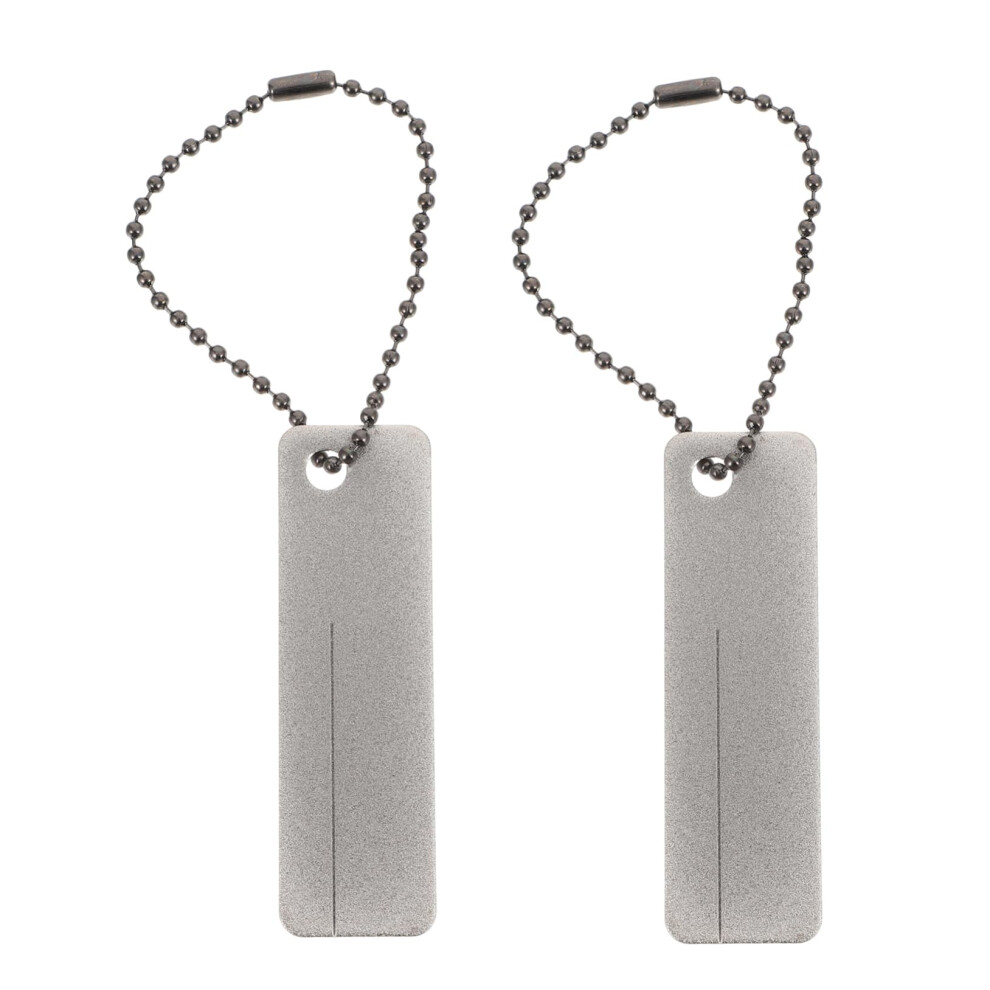 2 Pieces Whetstone Sharpener Grinding Stone For Outdoor, Stone Sharpening, Knife Sharpener, Grinding Stone For Sharpening Machines, Diamond, Silver 9412369471529