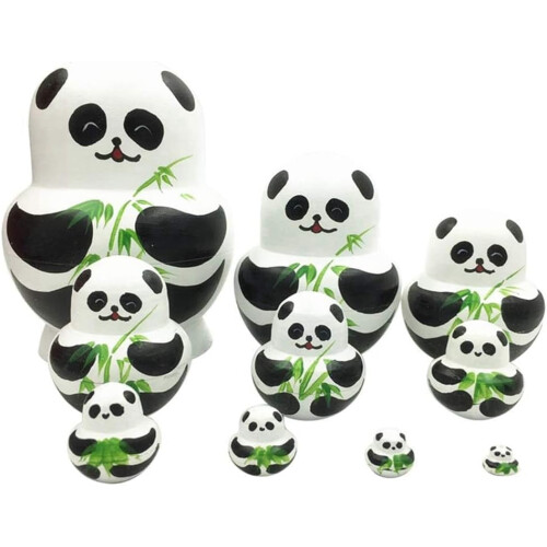 10Layer Stackable Doll Set, Toy, Black, 1 Set 2