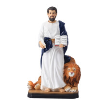 Classical Scholar and Lion Figurine Ornament Resins Sculpture