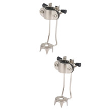 Pack of 5 cleats for trekking poles, stainless steel, 10.8x6cmx2pcs
