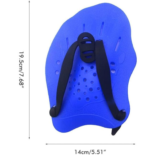 Swimming Hand Paddle Swimming Training Paddle with Adjustable Straps Beginners 1 Pair 1