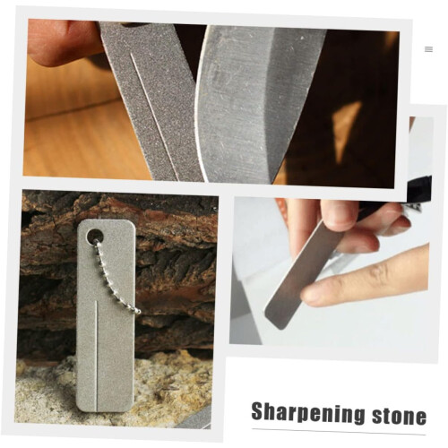 3 Sets of Whetstone Knife Sharpener Tool Sharpening Stone Household Sharpener Rectangular DoubleSided Whetstone Diamond Silver 2 Pieces x 3 2