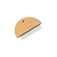 1 Piece Wooden Head Nit Comb Remove Hair Nits Bamboo Wood Hair Nit Comb for Children Adults and Pets (Thinner)