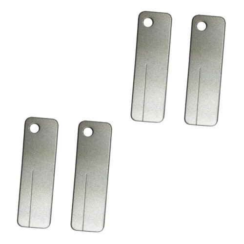 2 Sets of Whetstone Knife Sharpener Whetstones Tool Sharpening Stone House Sharpener Rectangular Diamond Sharpening Stone Silver Diamond 2 Pieces x 2