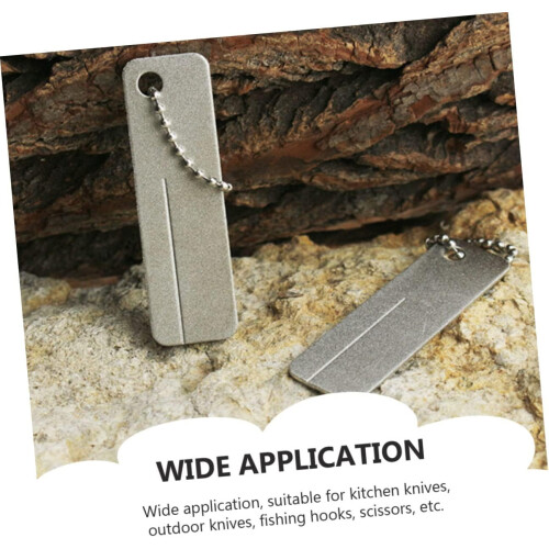 2 Sets of Whetstone Knife Sharpener Whetstones Tool Sharpening Stone House Sharpener Rectangular Diamond Sharpening Stone Silver Diamond 2 Pieces x 2 1
