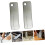 2 Sets of Whetstone Knife Sharpener Whetstones Tool Sharpening Stone House Sharpener Rectangular Diamond Sharpening Stone Silver Diamond 2 Pieces x 2 3