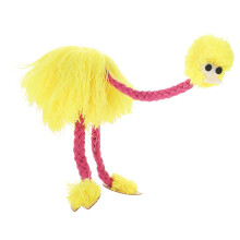 Marionette Puppet Animals Children's Games Furry Animal Puppet Plush Yellow