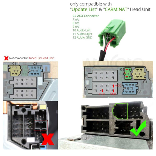 Auto Bluetooth-moduleadapter met plug-and-play-functionaliteit, Bluetooth 5.0 draadloze audioconnector voor 4 Renault-radio's, verbeterde 2